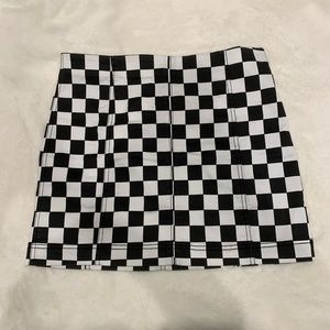 Checkered Mini Skirt